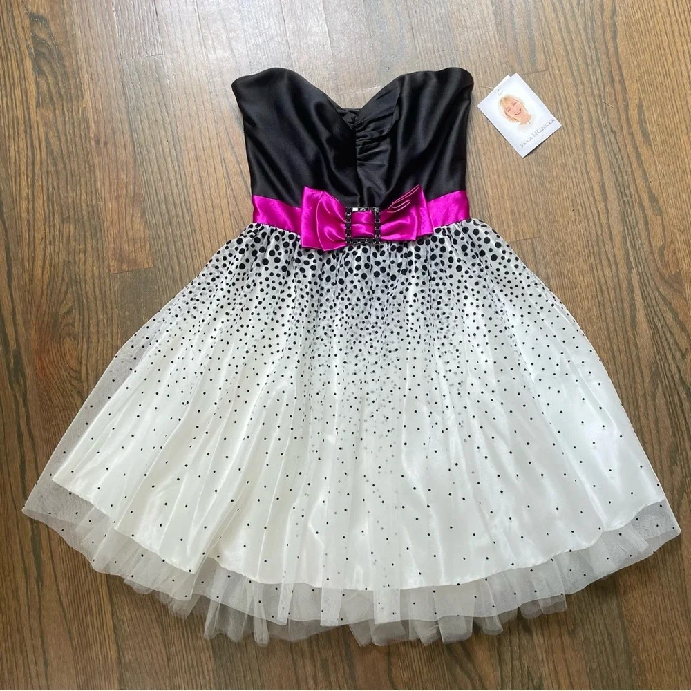 NEW Vintage Strapless Jessica McClintock for Gunne Sax Cupcake Dress